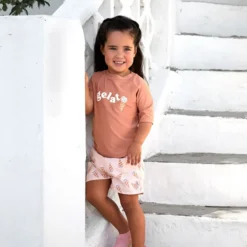 LÄSSIG T-shirt Anti-UV Manches Courtes Terre - 3/6 Mois