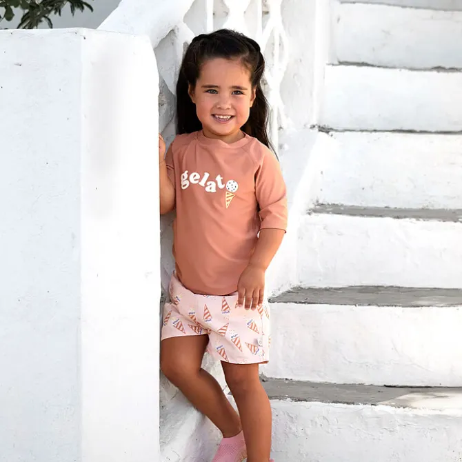 LÄSSIG T-shirt Anti-UV Manches Courtes Terre - 18/24 Mois
