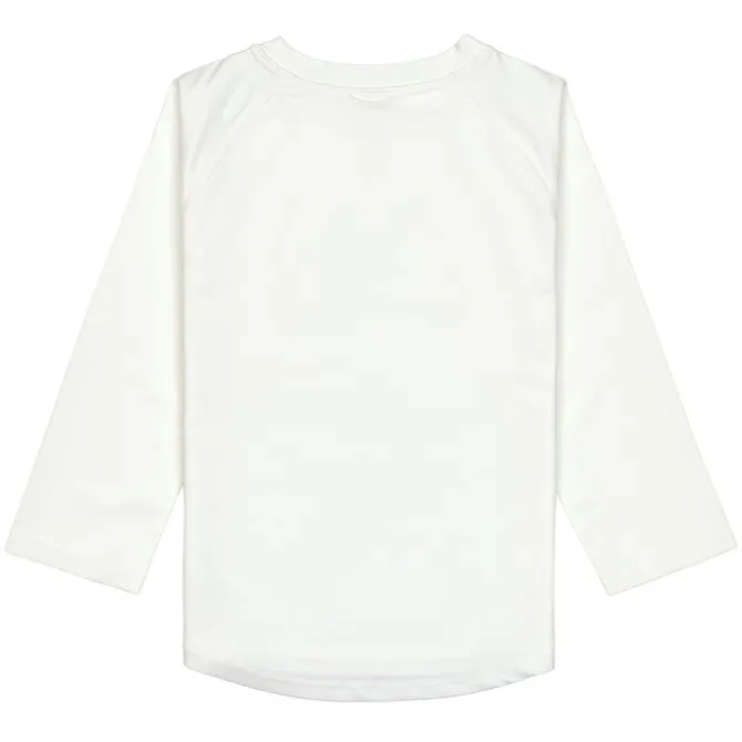 LÄSSIG T-shirt Anti-UV Manches Longues Fleurs Ecru - 3/6 Mois