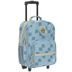 LÄSSIG Valise à Roulettes Pattern Party - Bleu