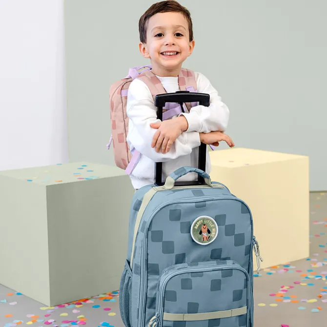 LÄSSIG Valise à Roulettes Pattern Party - Bleu