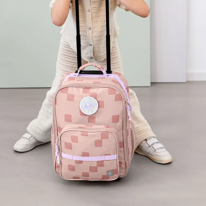 LÄSSIG Valise à Roulettes Pattern Party - Rose