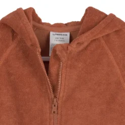 LÄSSIG Veste en Tissu Eponge Rouille - 6/12 Mois