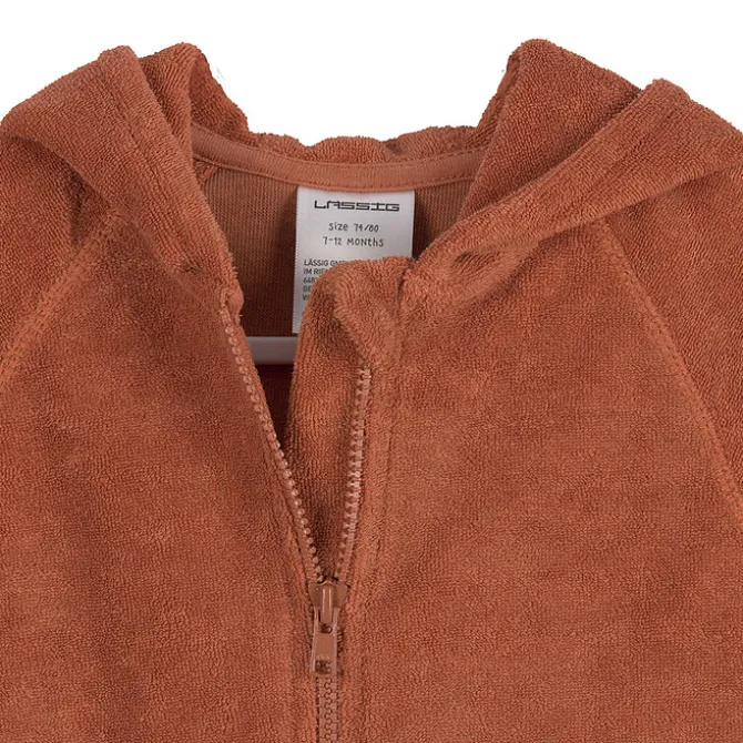 LÄSSIG Veste en Tissu Eponge Rouille - 6/12 Mois