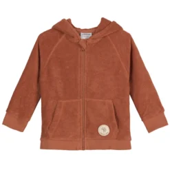 LÄSSIG Veste en Tissu Eponge Rouille - 6/12 Mois
