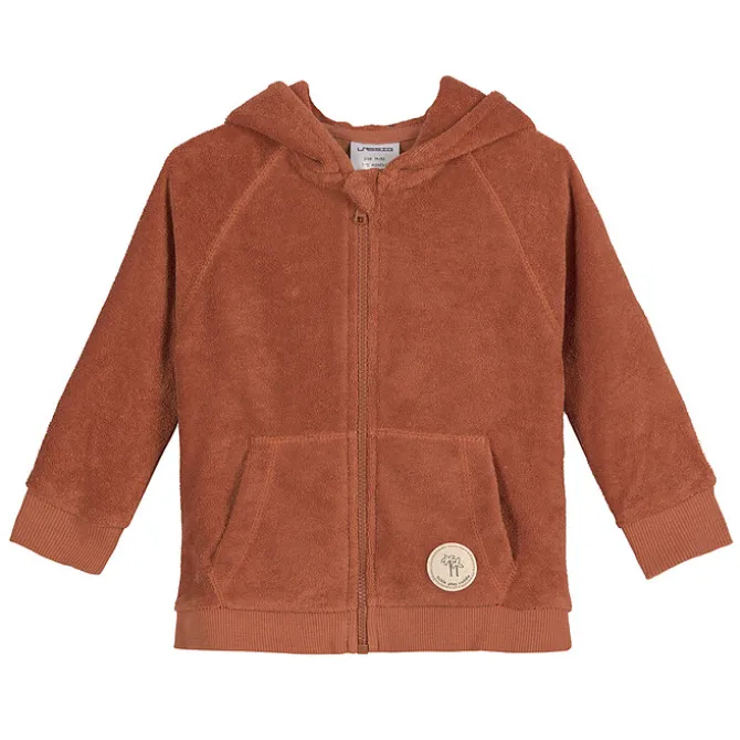 LÄSSIG Veste en Tissu Eponge Rouille - 6/12 Mois