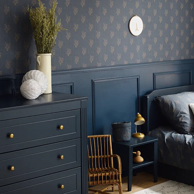 Maison Charlotte Papier Peint - Madeleine Bleu Prestige