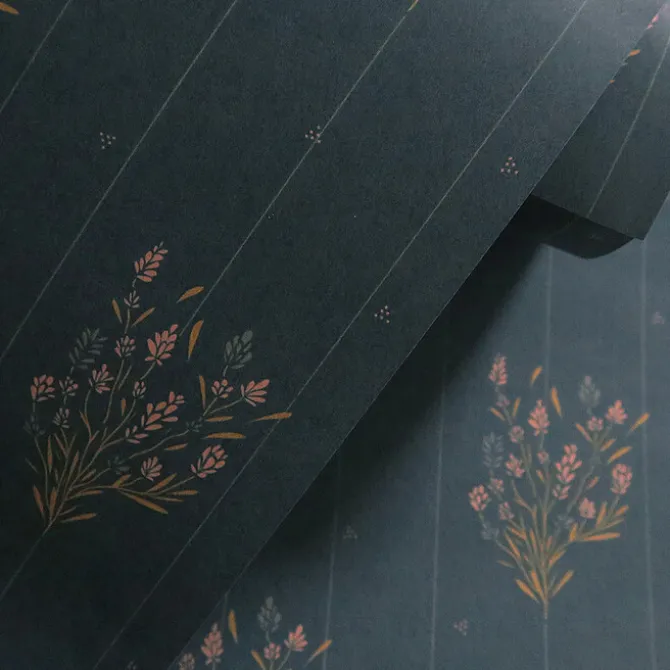 Maison Charlotte Papier Peint - Madeleine Bleu Prestige