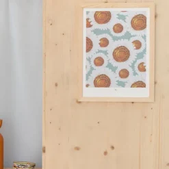 Maison Janette Affiche Blanchette Bleu Anglais - 40 x 30 cm
