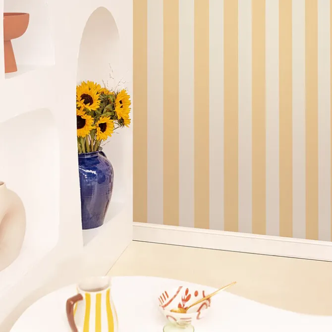 Maison Janette Papier Peint Octave - Sorbet Citron
