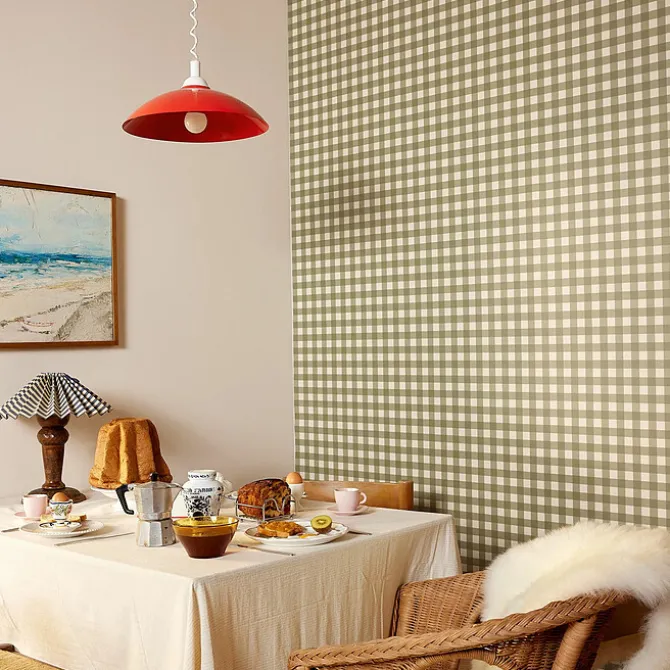 Maison Janette Papier Peint William - Vert Evasion