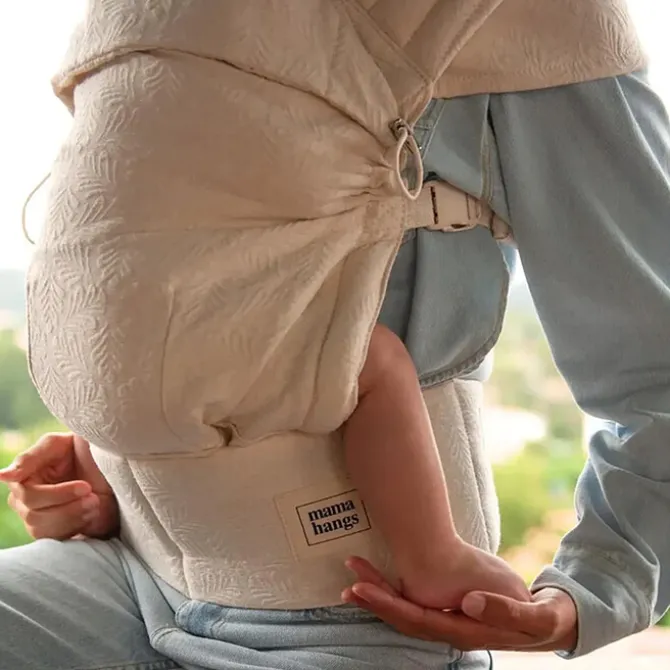 MAMA HANGS Porte-bébé Carry & Bloom - Palm Ecru
