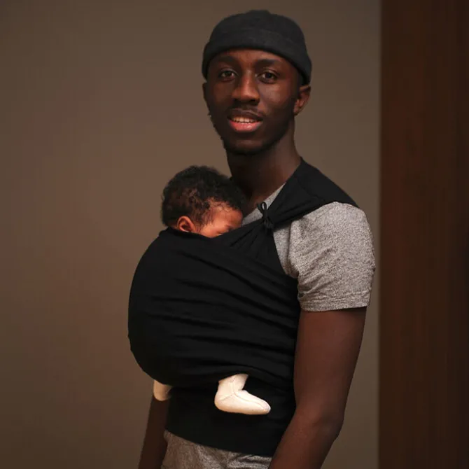 MAMA HANGS Porte-bébé Carry & Pack Taille 1 - Noir