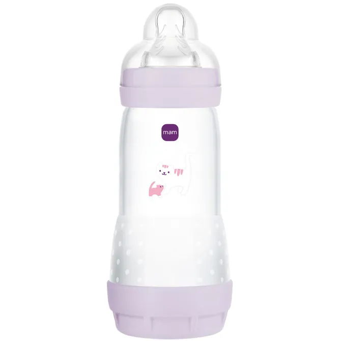 MAM Biberon Anti-colique Easy Lilas - 320 ml