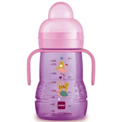 MAM Biberon de Transition Mauve - 220 ml