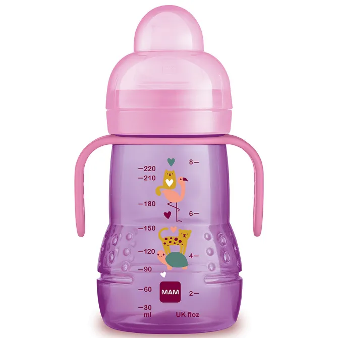 MAM Biberon de Transition Mauve - 220 ml