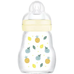 MAM Biberon Verre Colors of Nature Blanc - 170 ml