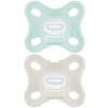MAM Lot de 2 Sucettes Comfort Silicone Bleu - 0/2 Mois