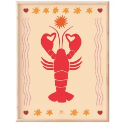 Ma petite vie Affiche Le Homard - 40 x 30 cm