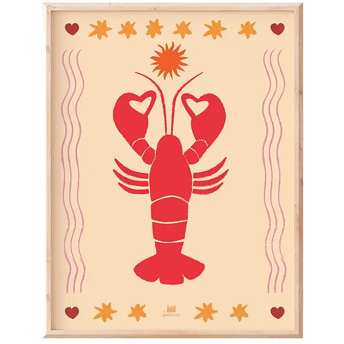 Ma petite vie Affiche Le Homard - 40 x 30 cm
