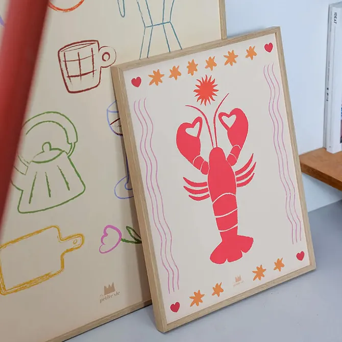 Ma petite vie Affiche Le Homard - 40 x 30 cm