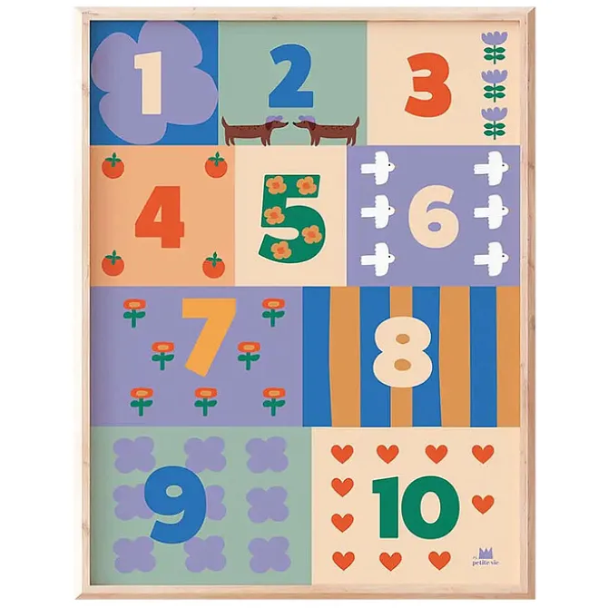 Ma petite vie Affiche Les Chiffres - 40 x 30 cm