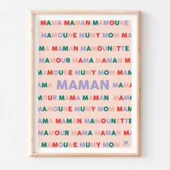 Ma petite vie Affiche Maman - 42 x 29,7 cm