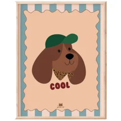 Ma petite vie Affiche Portrait Chien Cool - 40 x 30 cm
