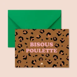 Ma petite vie Carte Bisous Poulette