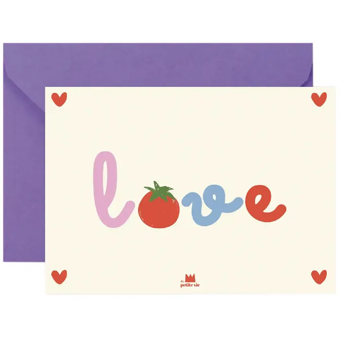 Ma petite vie Carte Love Tomate