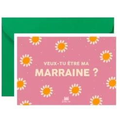 Ma petite vie Carte Veux-Tu Etre Ma Marraine ?