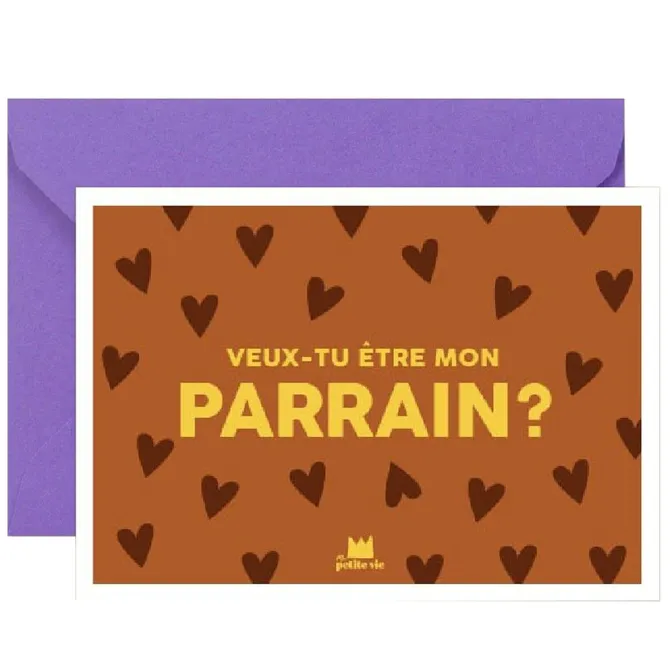 Ma petite vie Carte Veux-Tu Etre Mon Parrain ?