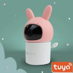 mary's Ecoute-bébé Wi-Fi Rotatif - Pink Rabbit