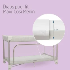 Maxi-Cosi Lot de 2 Draps de Lit Merlin