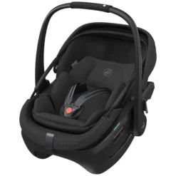 Maxi-Cosi Poussette Trio Fame Cabin - Siège Auto Coral Slide Pro i-Size Groupe 0+ - Nacelle Fame Cabin - Sangle de Transport Coral Slide Pro - Adaptateur Fame Coral Slide Pro - Onyx Black