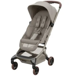 Maxi-Cosi Poussette Trio Fame Cabin - Siège Auto Coral Slide Pro i-Size Groupe 0+ - Nacelle Fame Cabin - Sangle de Transport Coral Slide Pro - Adaptateur Fame Coral Slide Pro - Saphire Sand