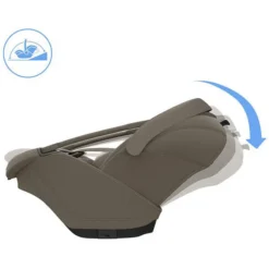 Maxi-Cosi Siège Auto Coral Slide Pro i-Size Groupe 0+ - Oak Truffle