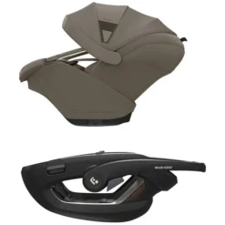 Maxi-Cosi Siège Auto Coral Slide Pro i-Size Groupe 0+ - Oak Truffle