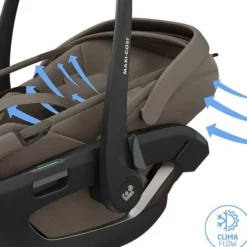 Maxi-Cosi Siège Auto Coral Slide Pro i-Size Groupe 0+ - Oak Truffle