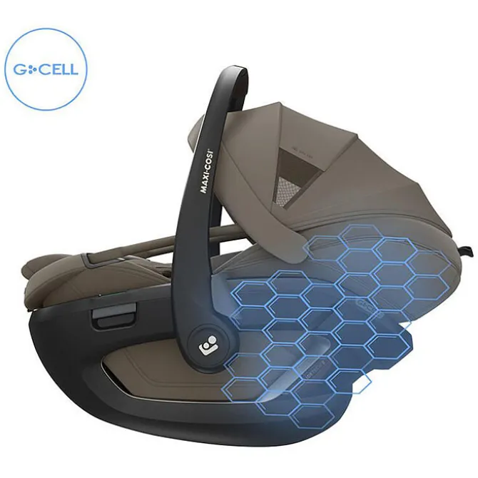 Maxi-Cosi Siège Auto Coral Slide Pro i-Size Groupe 0+ - Oak Truffle
