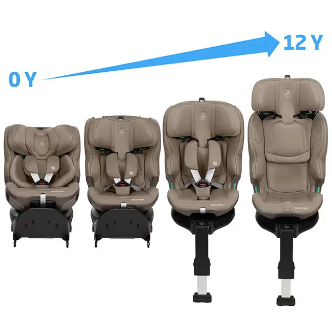 Maxi-Cosi Siège Auto Emerald 360 Plus i-Size Groupe 0/1/2/3 - Authentic Truffle