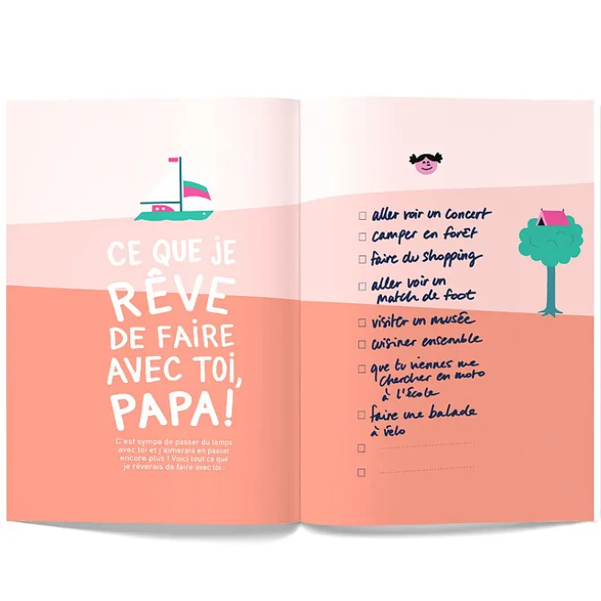 Minus Editions Livre à Compléter Tel Père, Telle Fille