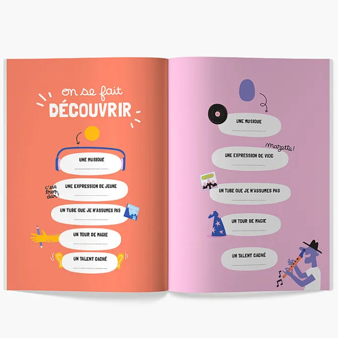 Minus Editions Livre à Compléter Mon Parrain, Ma Marraine à Moi