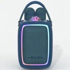 MOB Enceinte Karaoké Portable avec Projecteur Singy Party - Dark Blue