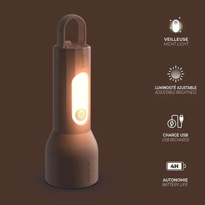 MOB Lampe Torche Glowy - Rose