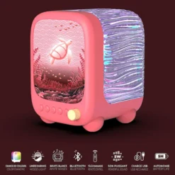 MOB Veilleuse Aquatique et Enceinte Wavy Light - Coral