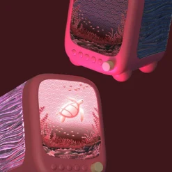 MOB Veilleuse Aquatique et Enceinte Wavy Light - Coral