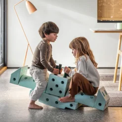 MODU Jeu de Construction Evolutif Dreamer - Ocean Mint & Forest Green