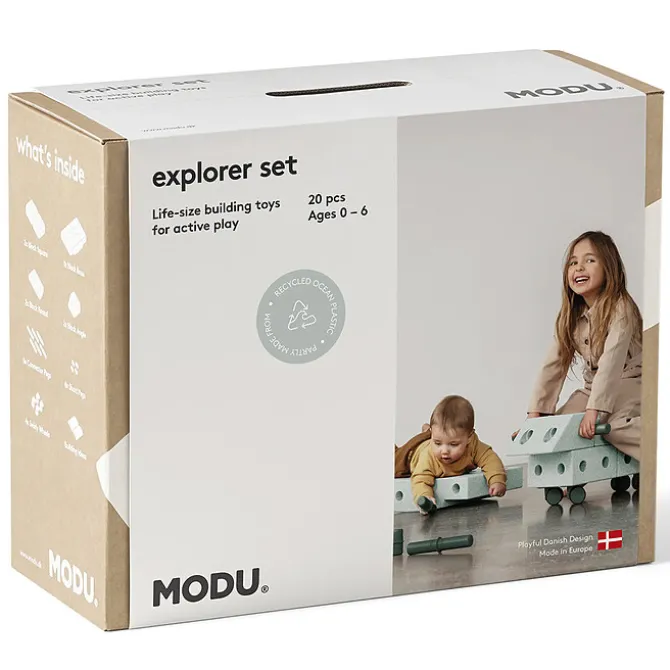 MODU Jeu de Construction Evolutif Explorer - Ocean Mint & Forest Green