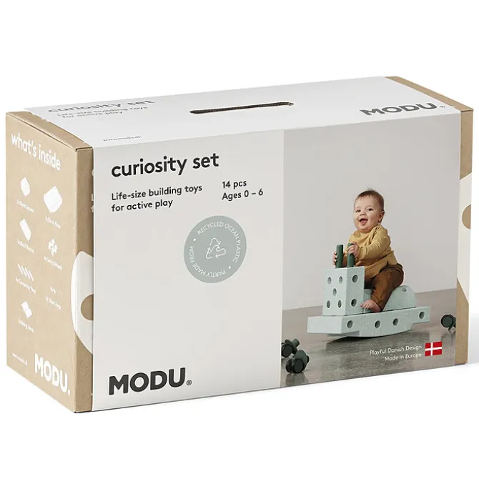 MODU Jeu de Construction Evolutif Curiosity - Ocean Mint & Forest Green